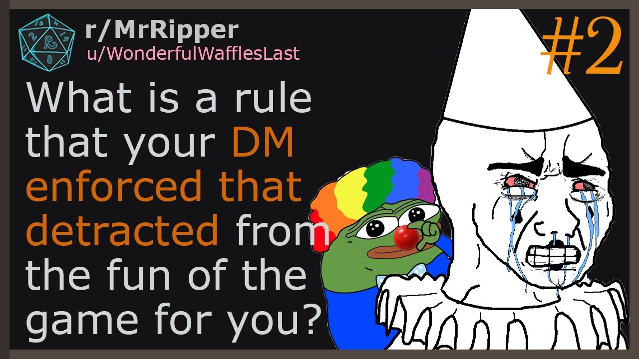 Какое правило, установленное вашим Мастером, отвлекало вас от игры? Часть 2 #dnd