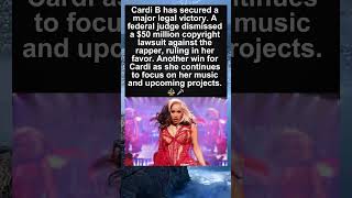 Cardi B Wins $50 Million Copyright Lawsuit — Case Dismissed ⚖️🎤 #cardib  #lawsuit  #viral