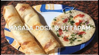 Crispy Masala Dosa and Uttappam Recipe |Easy Homemade | South Indian Breakfast| By Asura's Kitchen