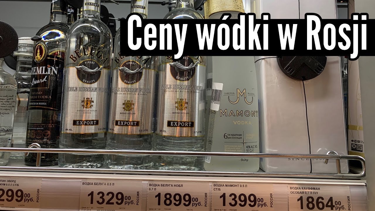 Zaskakujące ceny wódki w Rosji - Kaliningrad