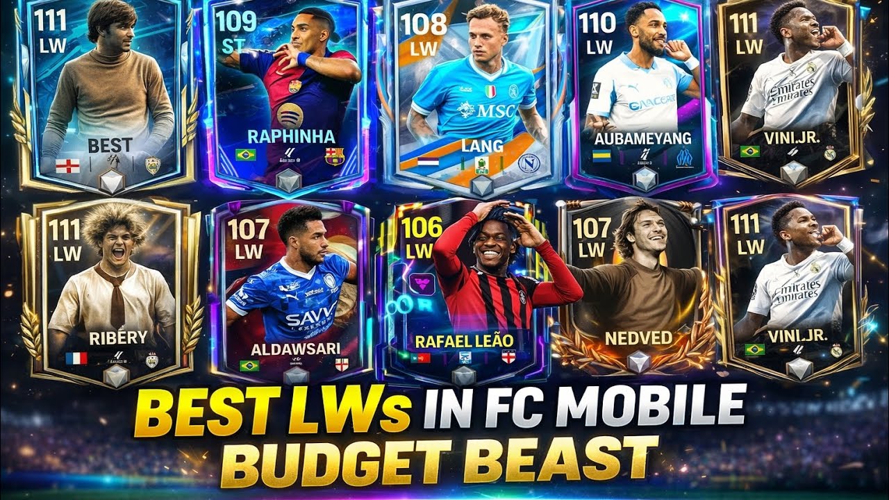 Top 10 Budget Beast LW in FC Mobile 🔥 Cheap & OP Wingers for H2H