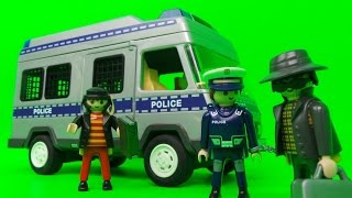 Vintage 1994 Playmobil Police Riot Truck with Robber Unboxing from Yard Sale