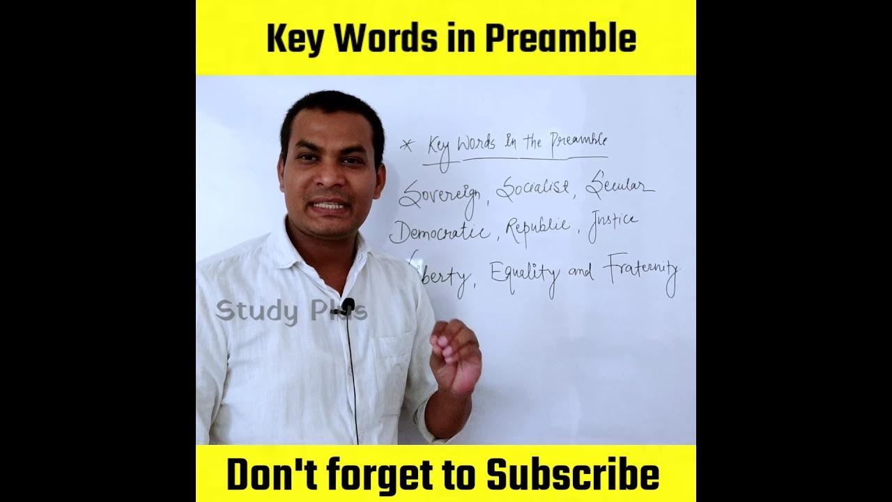 Key Words In Preamble shorts shortsfeed ytshorts trending viral english-class-12-chapter-6-mcq-youtube