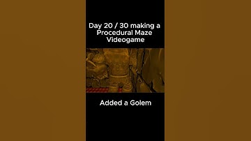 Day 20 making a procedural Maze Videogame. Play It on Itch.io: KurjusGames/TheMaze#fantasy #shorts