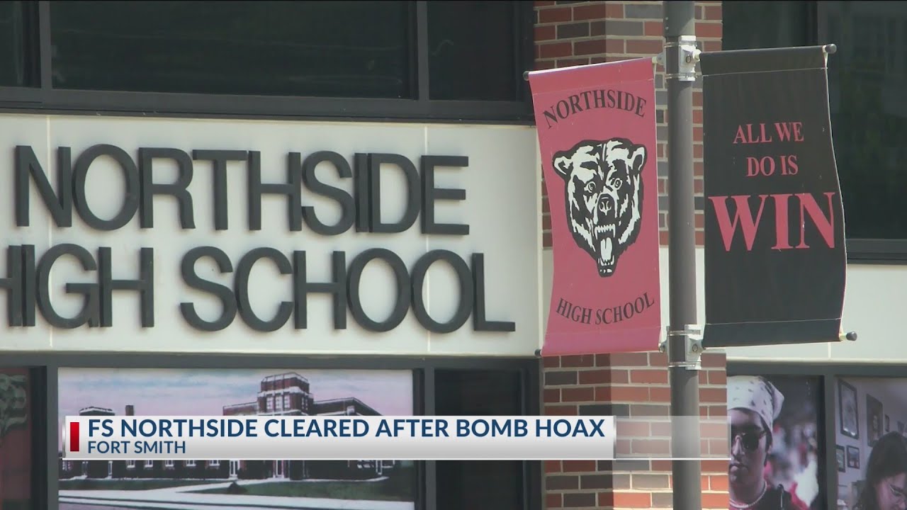 Northside High School in Fort Smith cleared after bomb hoax - YouTube