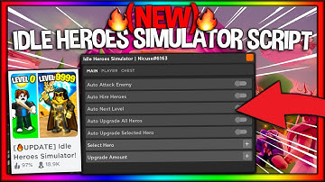 (NEW🔥) *OP* Idle Heroes Simulator Script - Autofarm GUI & More 🗡️ | *PASTEBIN 2022*