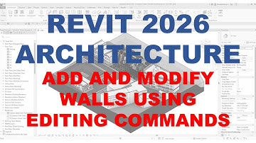 REVIT 2026 BASIC ARCHITECTURE - LESSON 9 ADD AND MODIFY WALLS USING EDITING TOOLS