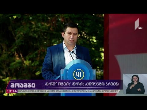 „ქართული ოცნების“ მერობის კანდიდატების წარდგენა