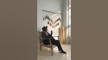 Want to make this tassel macrame wall hanging? Watch my macrame tutorials on the channel! #macrame