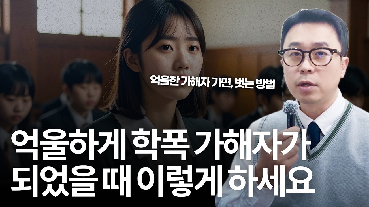 학폭 가해자가 되어버린게 억울합니다, 벗어나는 방법 알려주세요!