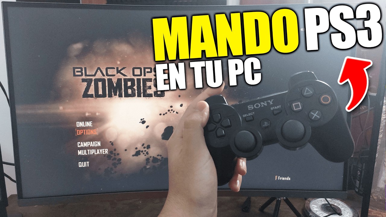 ✅ Conectar o Usar MANDO PS3 en PC | (GENÉRICO y ORIGINAL) RAPIDO y FACIL 2026