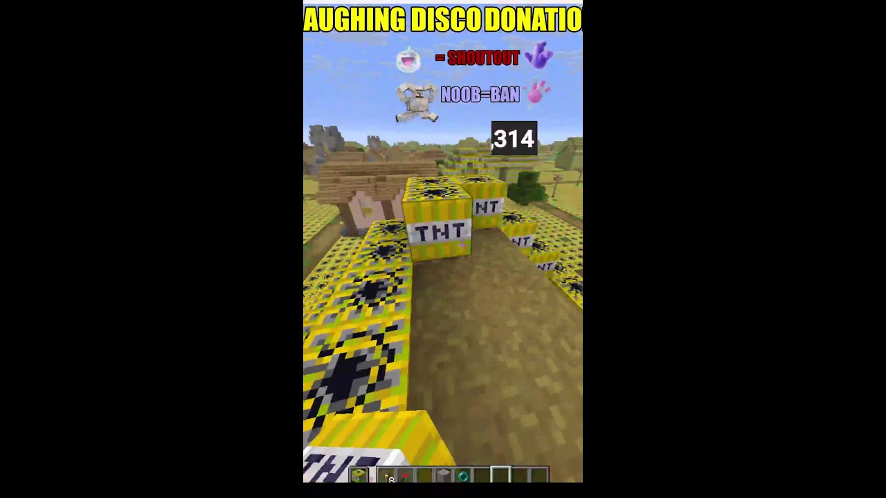 Minecraft TNT Village #shortlive