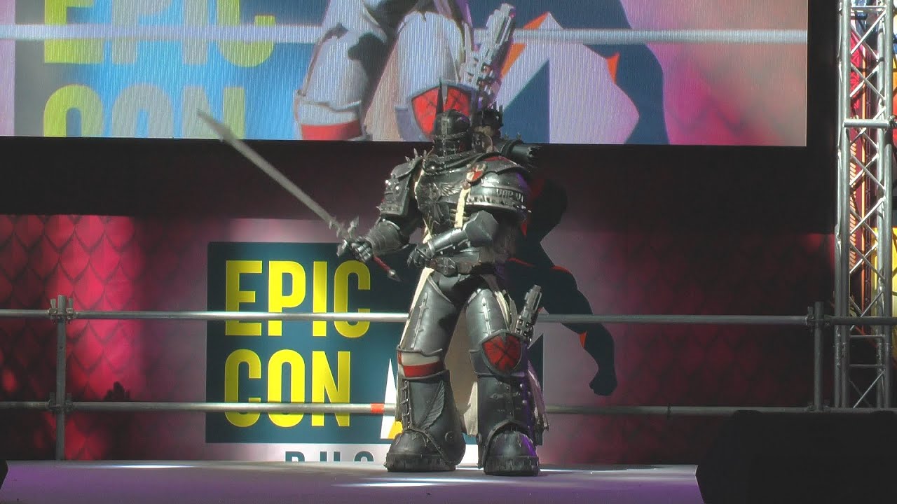 Cosplay based on Warhammer 30000 Dark Angels / Comic con Epic con 2021 /