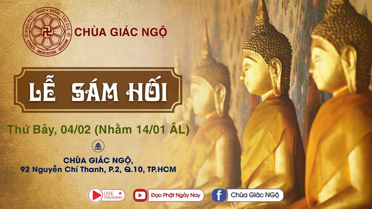 ⁣🛑TRỰC TIẾP: Lễ Sám Hối tại chùa Giác Ngộ, ngày 04-02-2023 (14-01 ÂL)