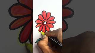 Try Drawing This Cute Flower Easy Beginner #shortsfeed #cutedrawing #shortstoday #shorts #arts
