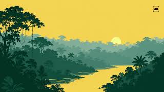 Amazon Rainforest Dawn | Ambient Wallpaper (3 Hours) screenshot 1