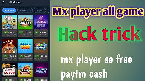 Mx player game se paise kamaye MX Player all game hack trick mx player game new trick today hack