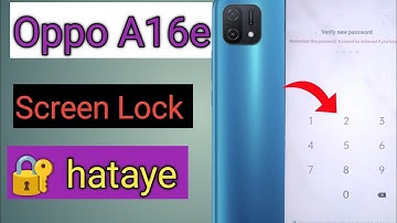 oppo A16 screen lock password kaise hataye || how to lock screen password remove || oppo mobile