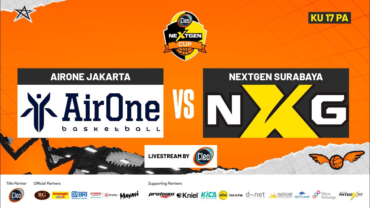 CLEO NEXTGEN CUP 2025 SERI 2 I 3RD PLACE - KU 17 PUTRA I AIRONE JAKARTA VS NEXTGEN SURABAYA