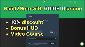 Hand2Note with GUIDE10 promo code: 10% discount, bonus HUD and video course