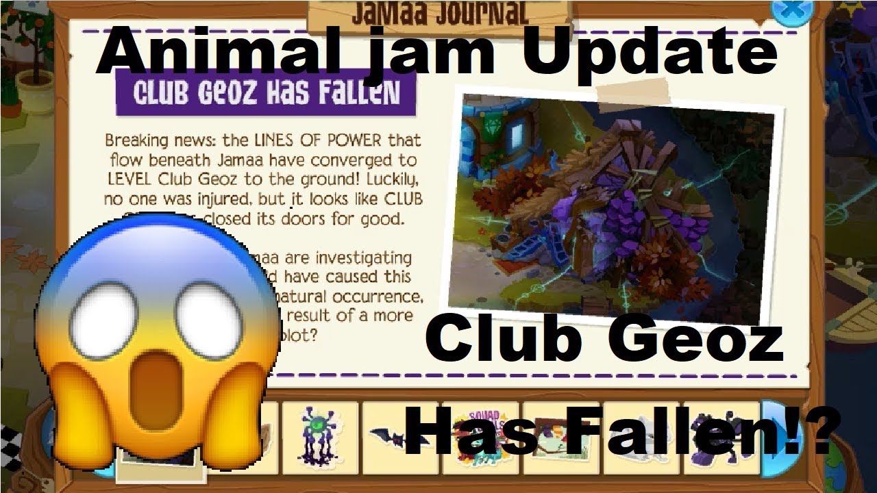 Animal jam Update: Club Geoz had Fallen!? - YouTube