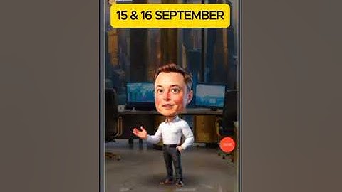 X Empire 15 & 16 September youtube code today, X empire video code