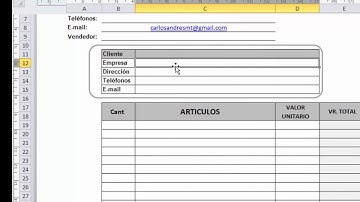 Formato de cotización en Excel para descargar