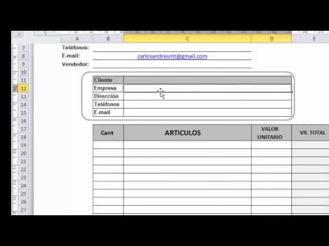 Formato De Cotización En Excel Para Descargar Youtube