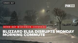 Blizzard Elsa creates problems for Monday morning commute