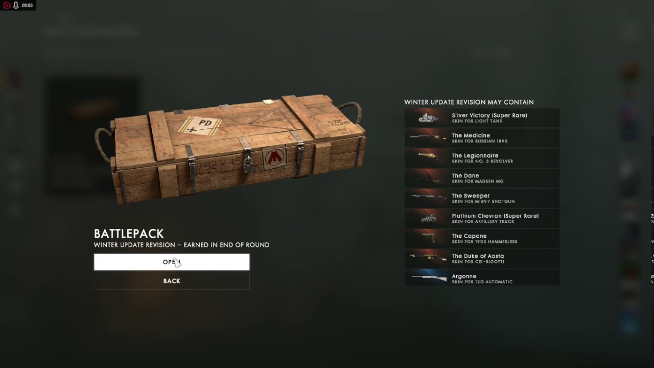 Battlefield 1 Winter Revision Battlepack - Achi Baba Skin for No.3 Revolver