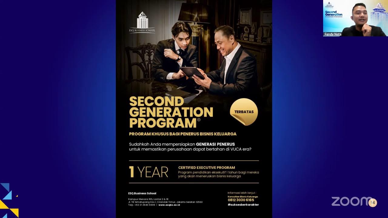 Second Generation for Sustainable Family Business