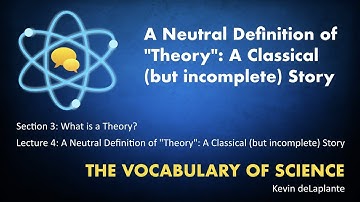 03.04. An Epistemically Neutral Definition of "Theory": A Classical (but incomplete) Story