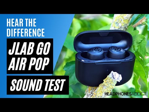 Videorecension av JLab Go Air Pop: JLab Go Air Pop Sound Quality Test - HeadphonesAddict