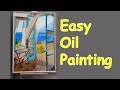 Easy Oil Painting Seascape Scenery #painting