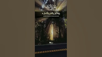 |هرکه در آسمانها و زمین است چه بخواهد چه نخواهد ...| سوره مبارکه #رعد|