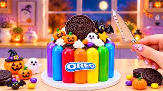 Amazing Mini Halloween OREO Spooky Rainbow Cake Decorating