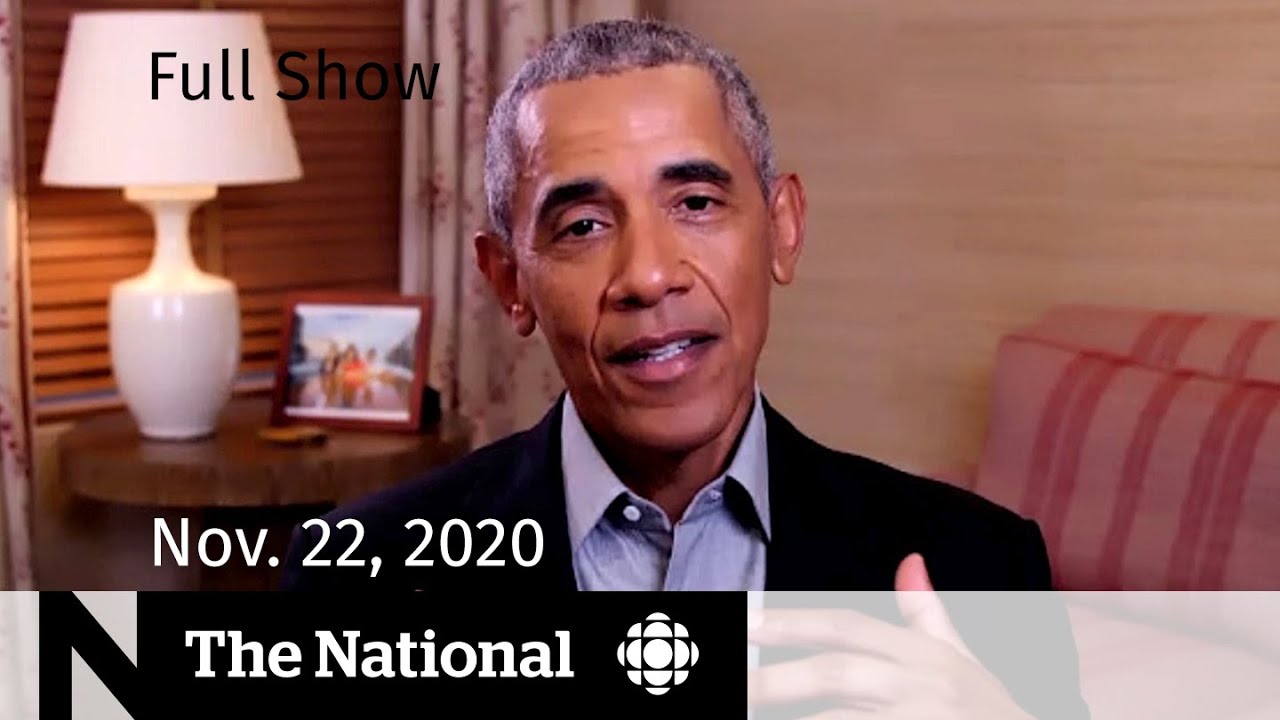 CBC News  The National   Barack Obama interview  Urgency around COVID-19 cases   Nov  22  2020