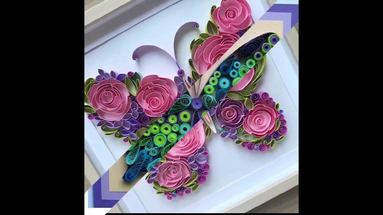 Quilling butterfly Designs l Paper Quilling art - YouTube