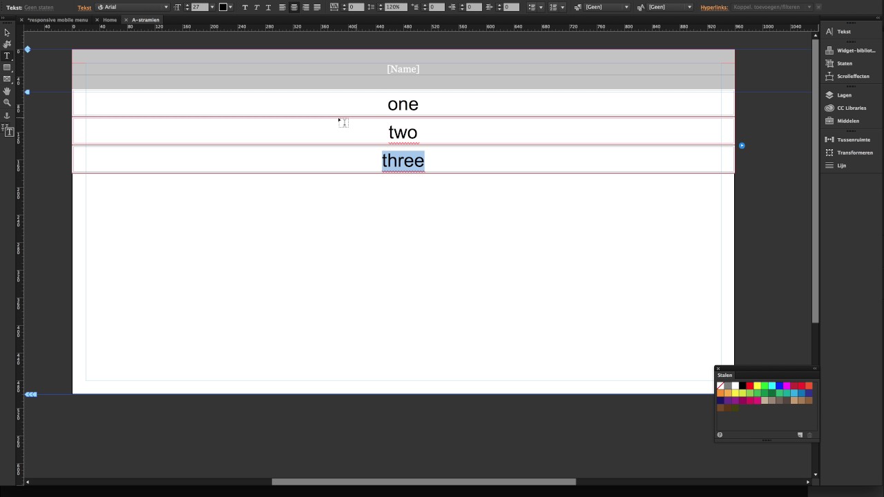 responsive mobile menu adobe muse - YouTube