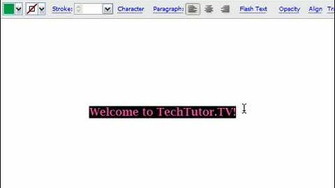 Align Text in Illustrator CS3