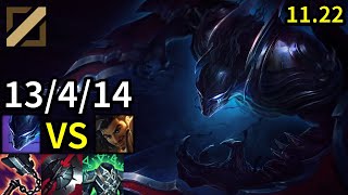 Nocturne Mid vs Akshan - KR Master | Patch 11.22