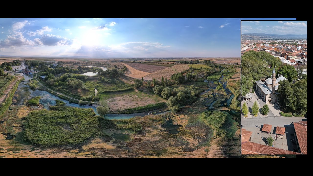 İnegöl ve Sakarya Nehri Drone Çekimi 4K Ultra HD 60 Fps | İshak Paşa Cami | #sakarya #necipfazil