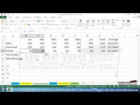 20  Creating a percentage increase formula
