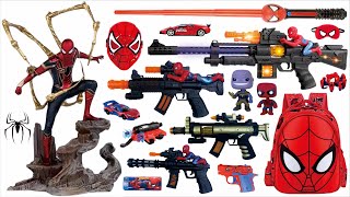 Marvel series toy review test, Spider Man toys, sound and light toy guns, Spider Man dolls