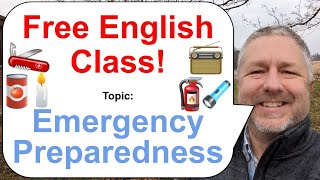 Let's Learn English! Topic: Emergency Preparedness 🕯️🔦📻