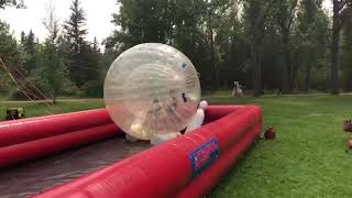 Human Zorb Bowling