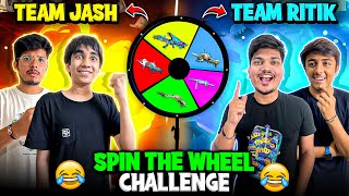 Spin The Wheel Challenge 🛞🤩 Team TSG Ritik Vs TSG Jash 🤠 Who Wins The Prizepool -Garena Free Fire