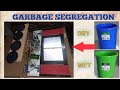 Dry wet Garbage segregation  and monitoring | automatic wastage segregation using arduino and gsm