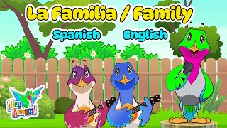 Family Members in Spanish and English for Kids: Interactive Bilingual Kids Song | Hey-Amigos.com