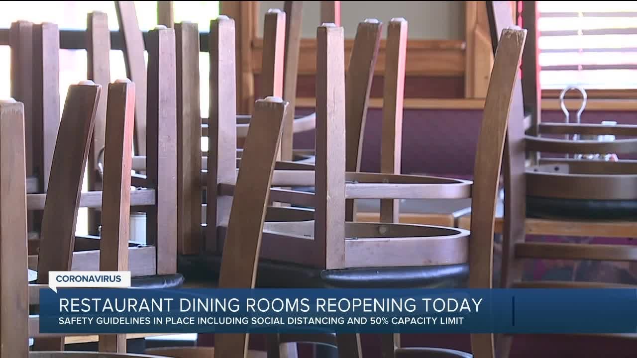 Restaurant dining rooms reopening today YouTube